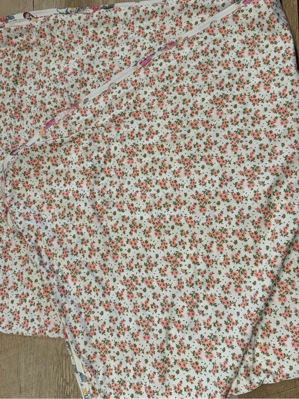 Posh Peanut Floral Cotton Throw in Cream, Pink, Yellow and Green